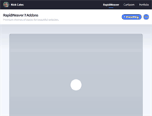 Tablet Screenshot of nickcatesdesign.com